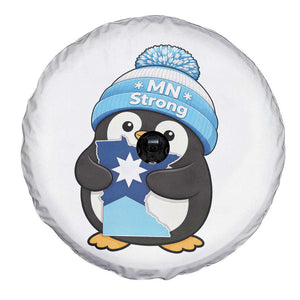 MN Strong Cute Penguin Spare Tire Cover Minnesota State Pride Gift TS12 Print Your Wear