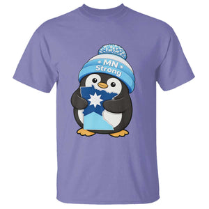 MN Strong Cute Penguin T Shirt Minnesota State Pride Gift TS12 Violet Print Your Wear