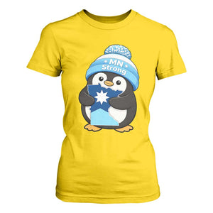 MN Strong Cute Penguin T Shirt For Women Minnesota State Pride Gift TS12 Daisy Print Your Wear