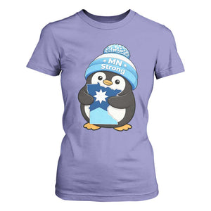 MN Strong Cute Penguin T Shirt For Women Minnesota State Pride Gift TS12 Violet Print Your Wear