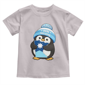 MN Strong Cute Penguin Toddler T Shirt Minnesota State Pride Gift TS12 Ice Gray Print Your Wear