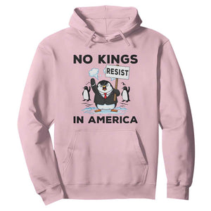 Funny Penguin Protest Hoodie No Kings In America TS12 Light Pink Print Your Wear