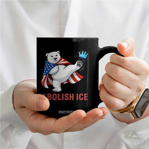 Abolish Ice Coffee Mug Funny Polar Bear Kicking Crown TS12 Print Your Wear