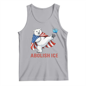 Abolish Ice Tank Top Funny Polar Bear Kicking Crown TS12 Athletic Heather Print Your Wear