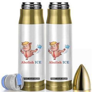Protest Pig Kicking Icy Crown Bullet Tumbler Political Humor Gift TS12 White Print Your Wear