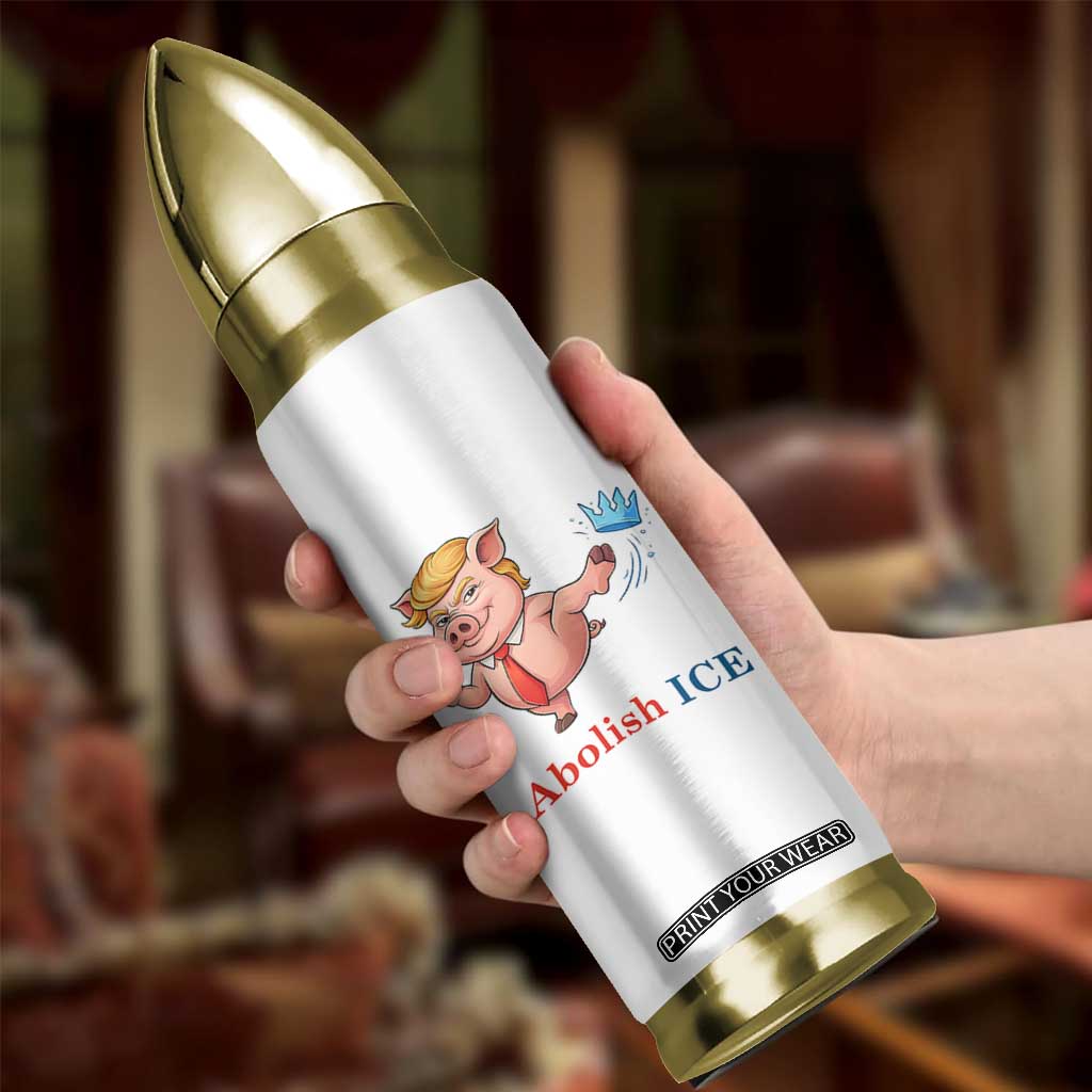 Protest Pig Kicking Icy Crown Bullet Tumbler Political Humor Gift TS12 Print Your Wear