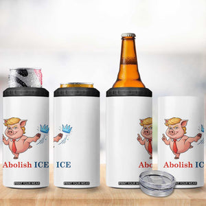 Protest Pig Kicking Icy Crown 4 in 1 Can Cooler Tumbler Political Humor Gift TS12 Print Your Wear