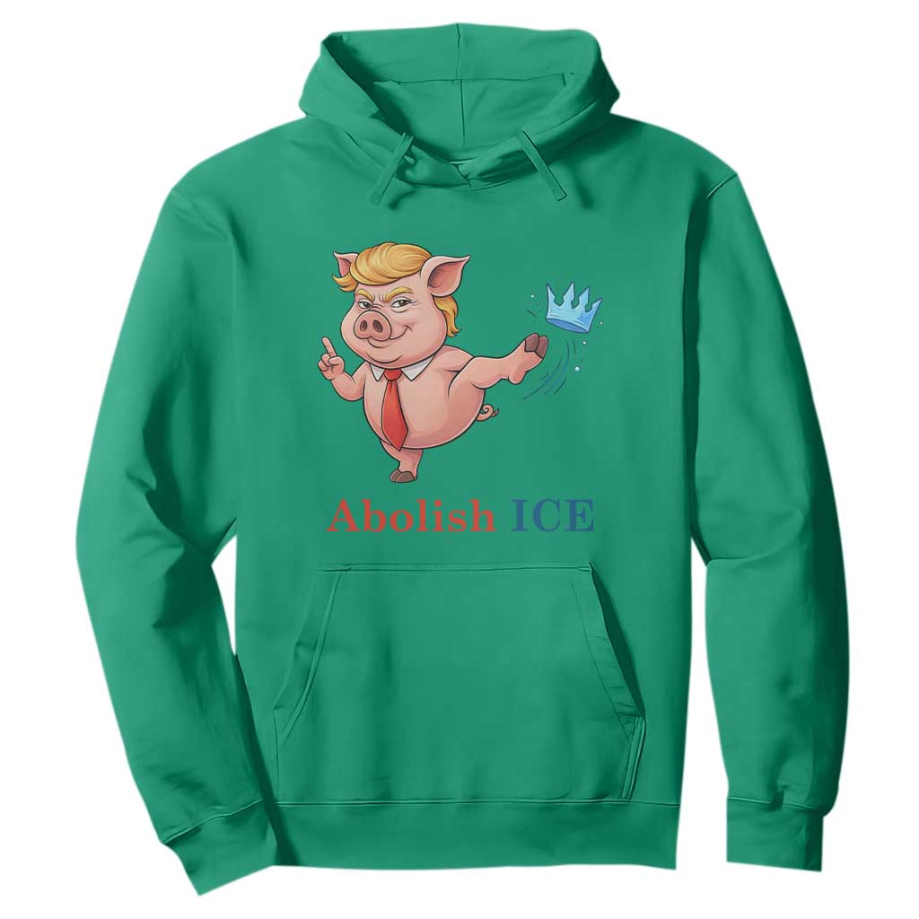 Protest Pig Kicking Icy Crown Hoodie Political Humor Gift TS12 Irish Green Print Your Wear