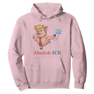 Protest Pig Kicking Icy Crown Hoodie Political Humor Gift TS12 Light Pink Print Your Wear