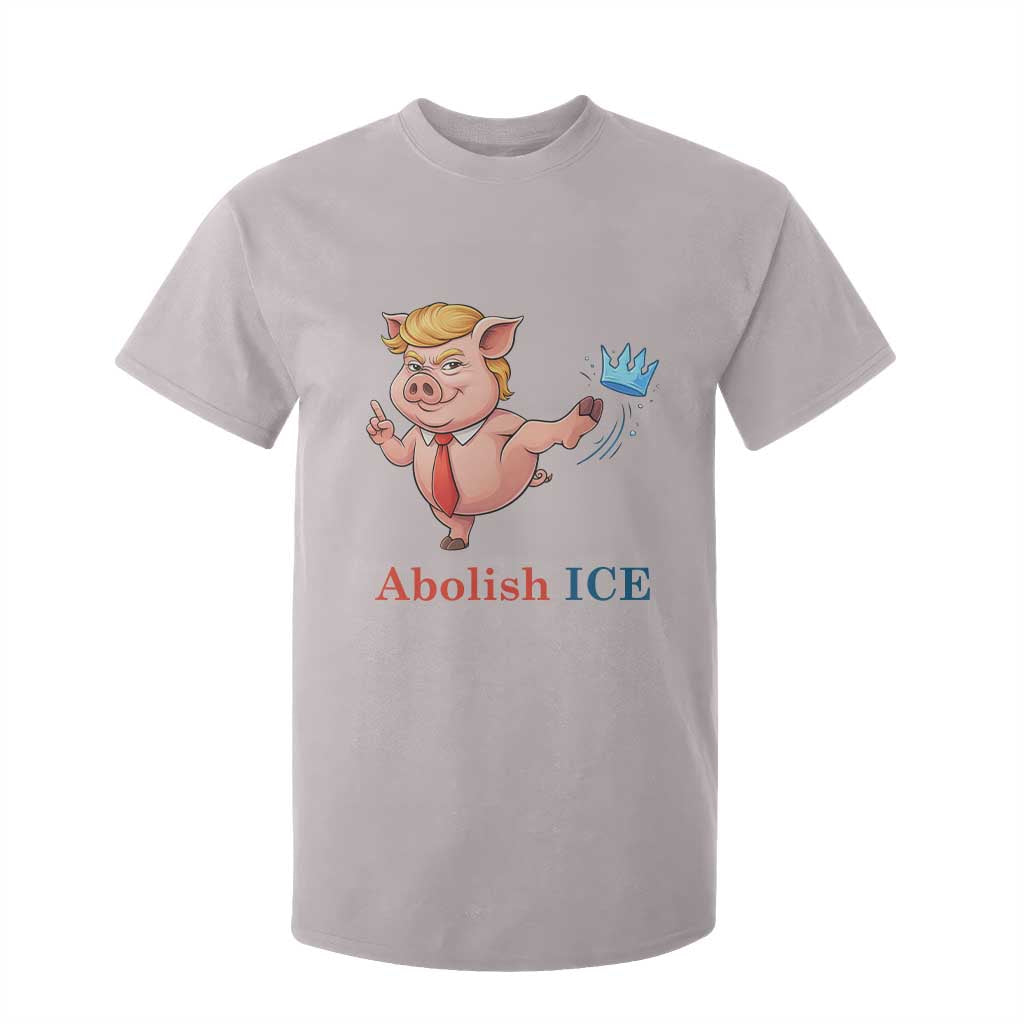 Protest Pig Kicking Icy Crown T Shirt For Kid Political Humor Gift TS12 Ice Gray Print Your Wear