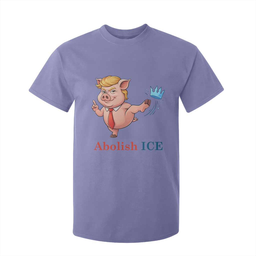 Protest Pig Kicking Icy Crown T Shirt For Kid Political Humor Gift TS12 Violet Print Your Wear