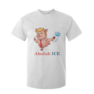 Protest Pig Kicking Icy Crown T Shirt For Kid Political Humor Gift TS12 White Print Your Wear
