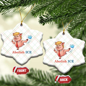Protest Pig Kicking Icy Crown Ceramic Ornament Political Humor Gift TS12 Print Your Wear