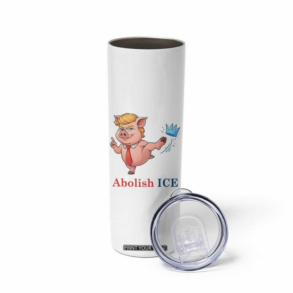 Protest Pig Kicking Icy Crown Skinny Tumbler Political Humor Gift TS12 Print Your Wear