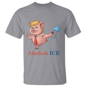 Protest Pig Kicking Icy Crown T Shirt Political Humor Gift TS12 Sport Gray Print Your Wear