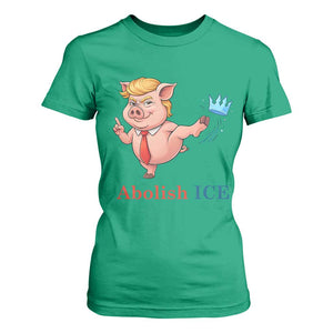 Protest Pig Kicking Icy Crown T Shirt For Women Political Humor Gift TS12 Irish Green Print Your Wear