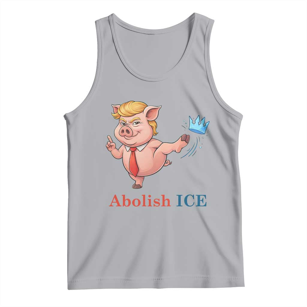 Protest Pig Kicking Icy Crown Tank Top Political Humor Gift TS12 Athletic Heather Print Your Wear
