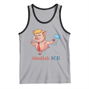 Protest Pig Kicking Icy Crown Tank Top Political Humor Gift TS12 Athletic Heather Black Print Your Wear
