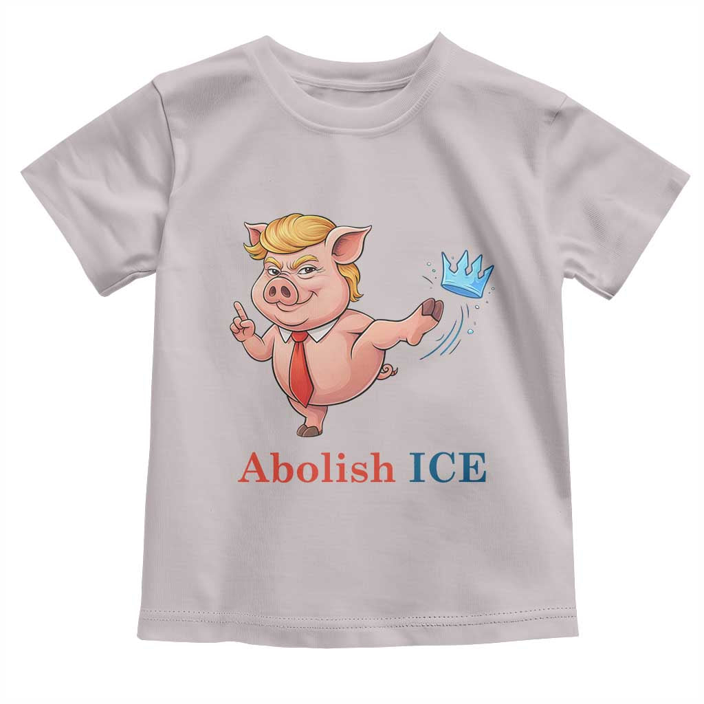 Protest Pig Kicking Icy Crown Toddler T Shirt Political Humor Gift TS12 Ice Gray Print Your Wear