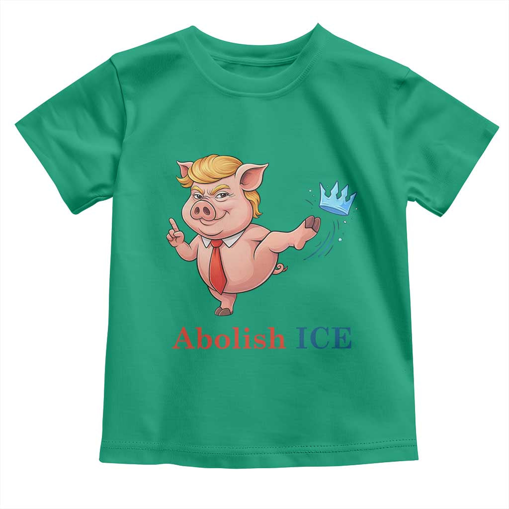 Protest Pig Kicking Icy Crown Toddler T Shirt Political Humor Gift TS12 Irish Green Print Your Wear