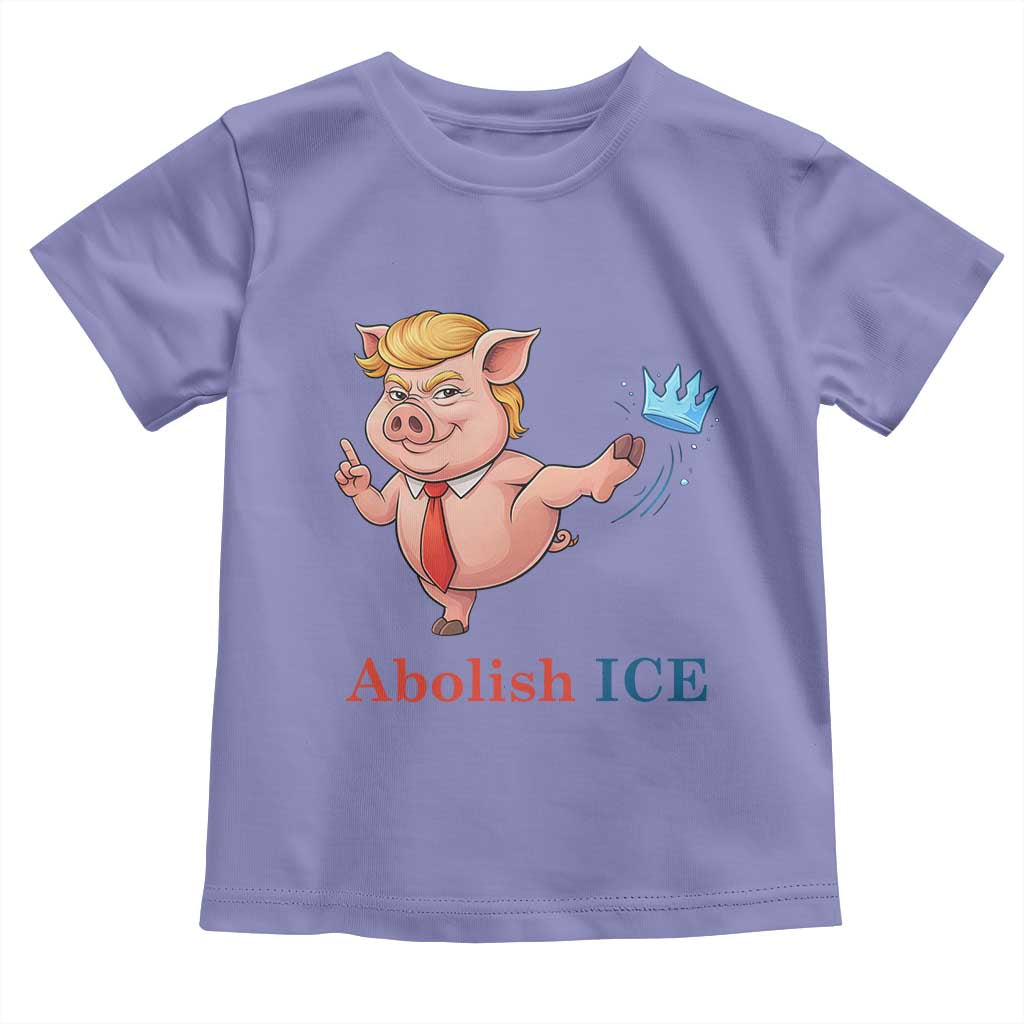 Protest Pig Kicking Icy Crown Toddler T Shirt Political Humor Gift TS12 Violet Print Your Wear