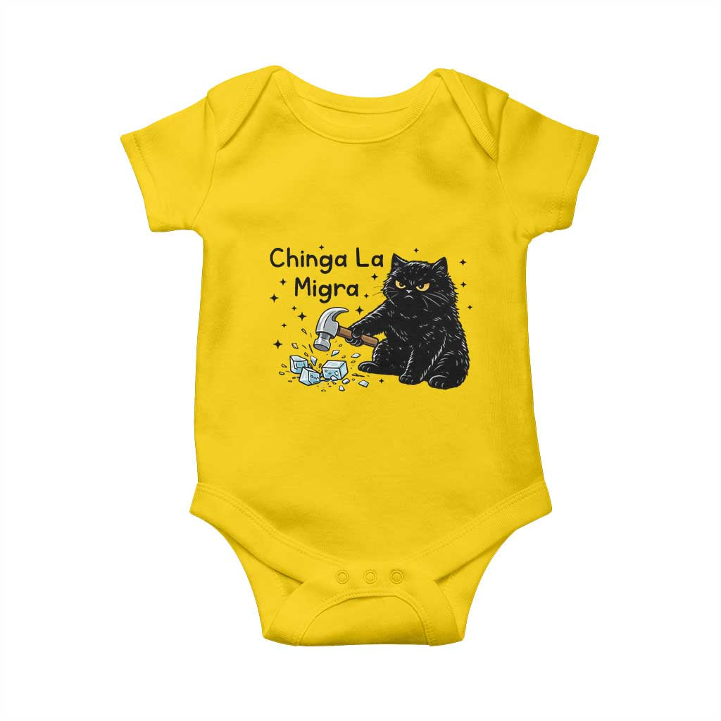 Chinga La Migra Baby Onesie Funny Cat Immigration Support TS12 Daisy Print Your Wear