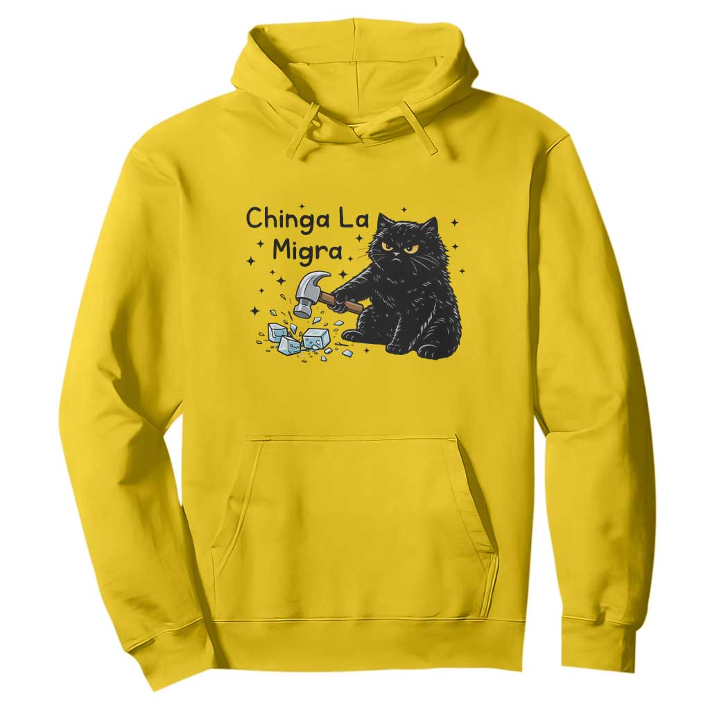 Chinga La Migra Hoodie Funny Cat Immigration Support TS12 Daisy Print Your Wear