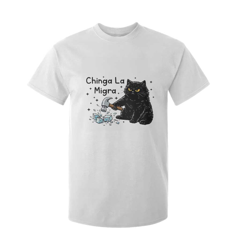 Chinga La Migra T Shirt For Kid Funny Cat Immigration Support TS12 White Print Your Wear