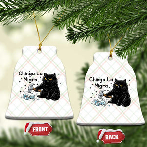 Chinga La Migra Ceramic Ornament Funny Cat Immigration Support TS12 Print Your Wear