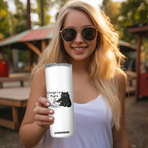 Chinga La Migra Skinny Tumbler Funny Cat Immigration Support TS12 Print Your Wear