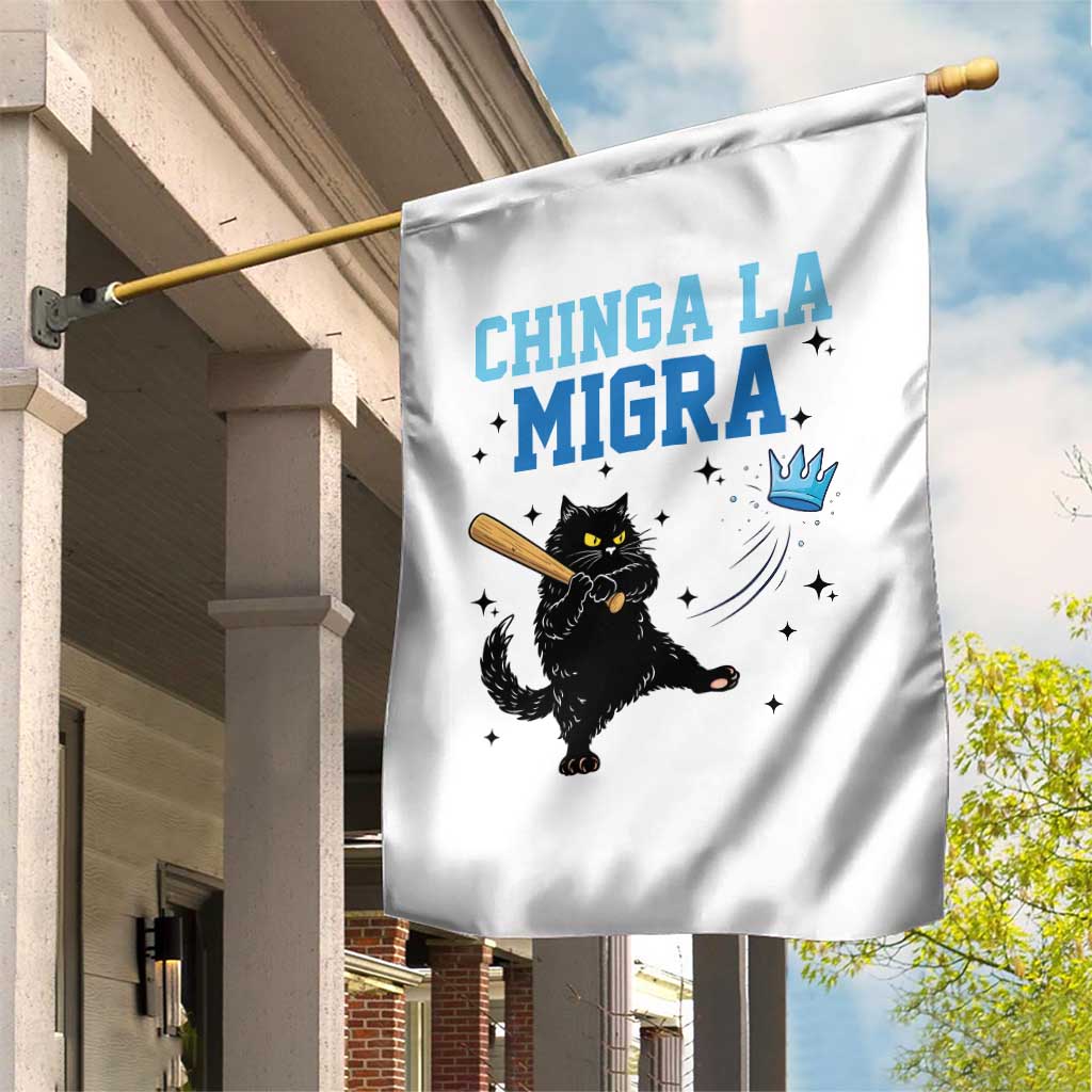 Chinga La Migra Garden Flag Funny Protest Cat Minneapolis Support Gift TS12 Print Your Wear