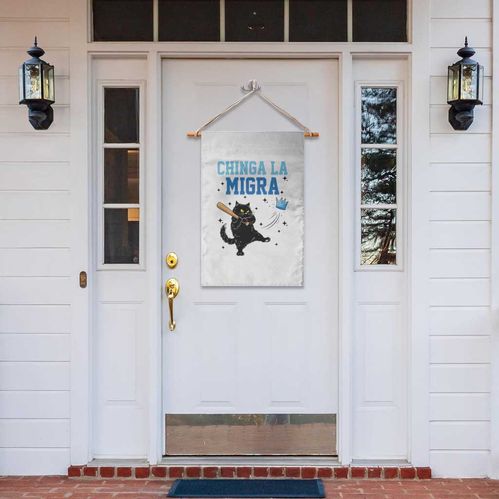 Chinga La Migra Garden Flag Funny Protest Cat Minneapolis Support Gift TS12 Print Your Wear