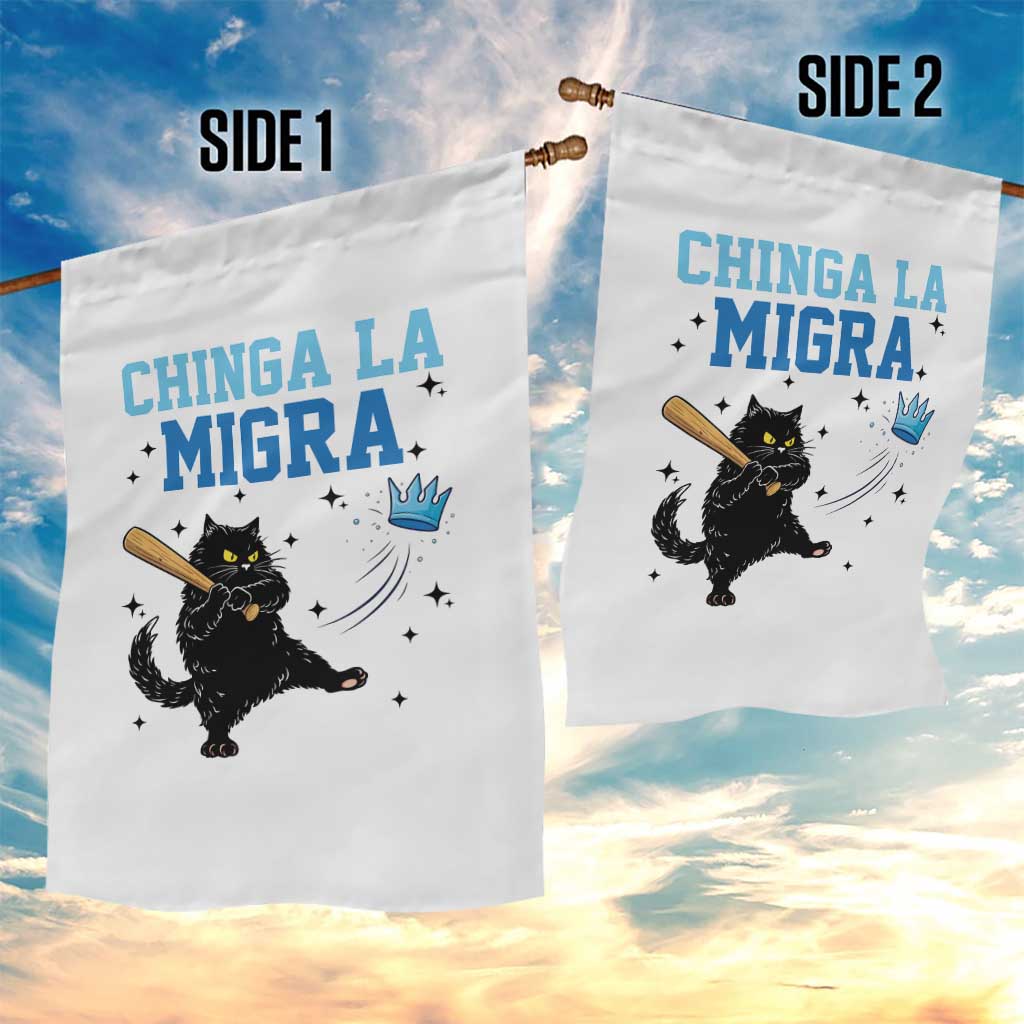 Chinga La Migra Garden Flag Funny Protest Cat Minneapolis Support Gift TS12 Print Your Wear