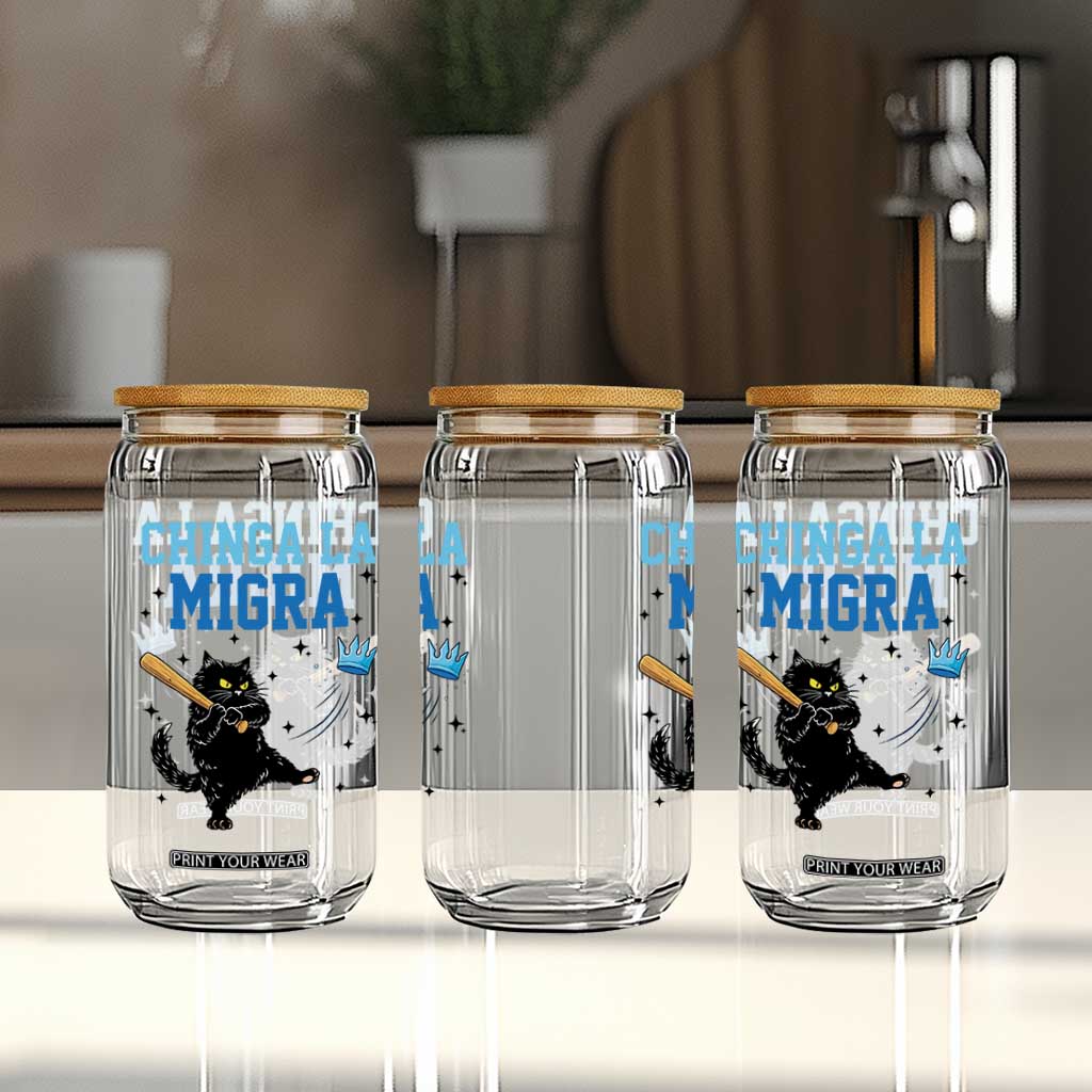 Chinga La Migra Glass Can Funny Protest Cat Minneapolis Support Gift TS12 Print Your Wear