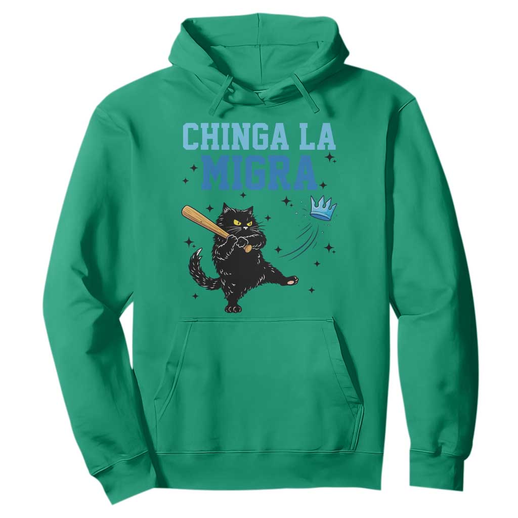 Chinga La Migra Hoodie Funny Protest Cat Minneapolis Support Gift TS12 Irish Green Print Your Wear