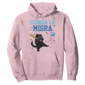 Chinga La Migra Hoodie Funny Protest Cat Minneapolis Support Gift TS12 Light Pink Print Your Wear