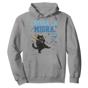 Chinga La Migra Hoodie Funny Protest Cat Minneapolis Support Gift TS12 Sport Gray Print Your Wear