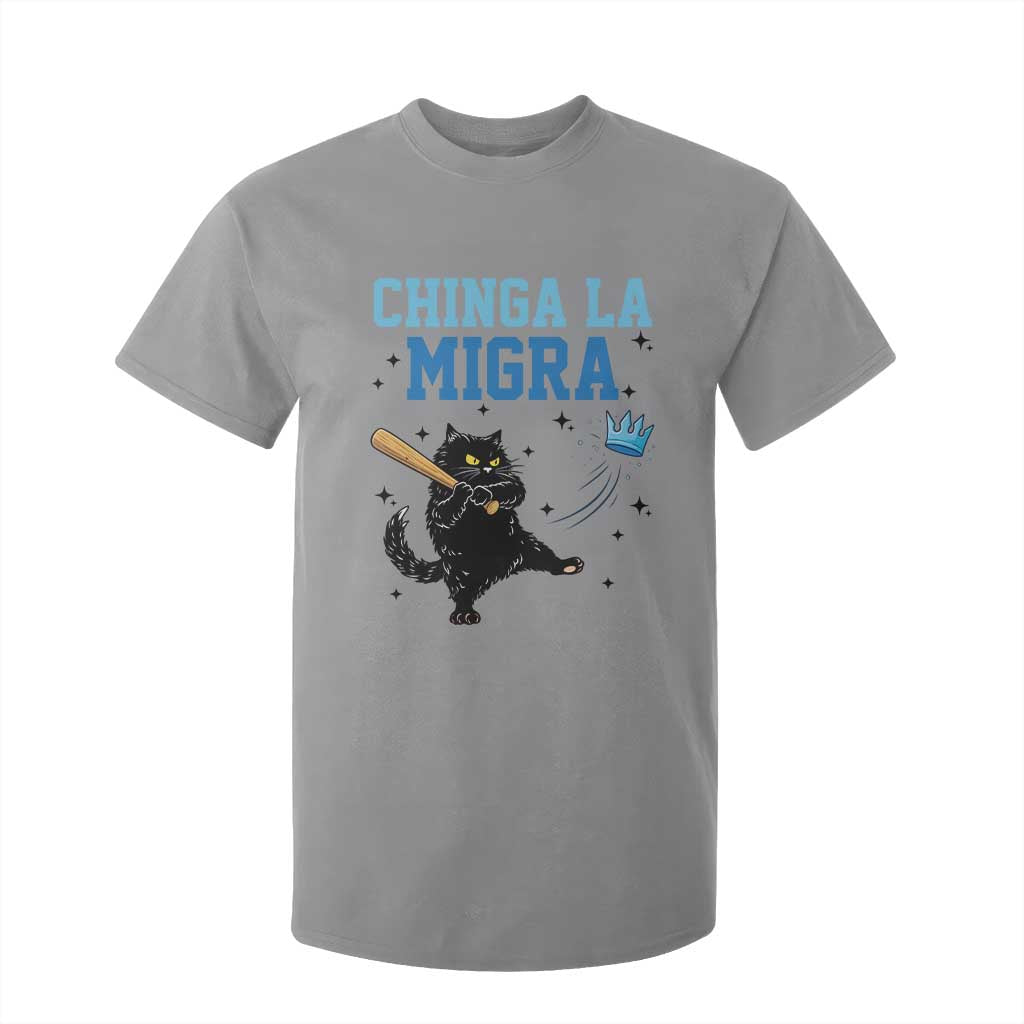 Chinga La Migra T Shirt For Kid Funny Protest Cat Minneapolis Support Gift TS12 Sport Gray Print Your Wear