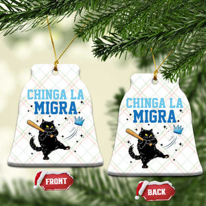 Chinga La Migra Ceramic Ornament Funny Protest Cat Minneapolis Support Gift TS12 Print Your Wear