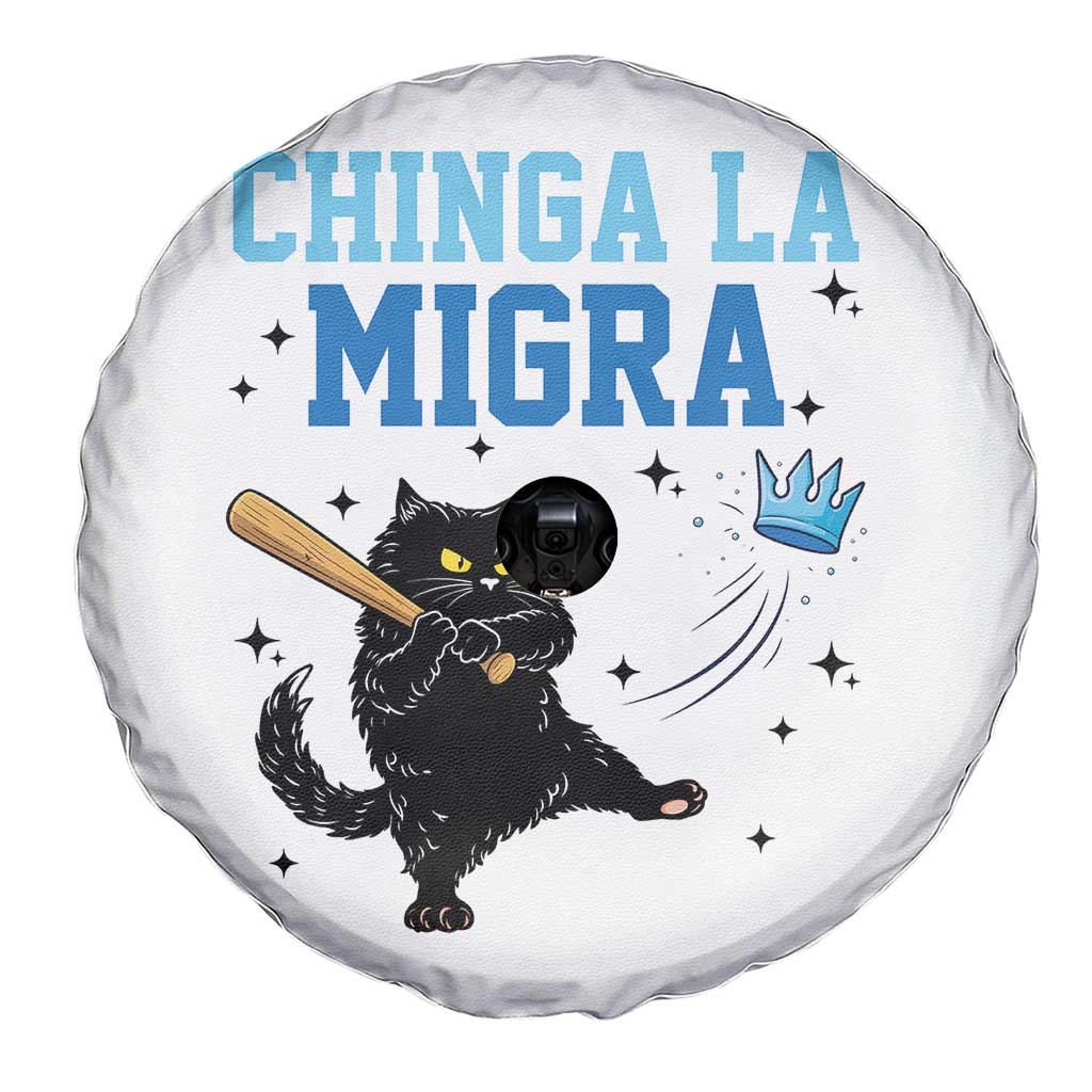 Chinga La Migra Spare Tire Cover Funny Protest Cat Minneapolis Support Gift TS12 Print Your Wear