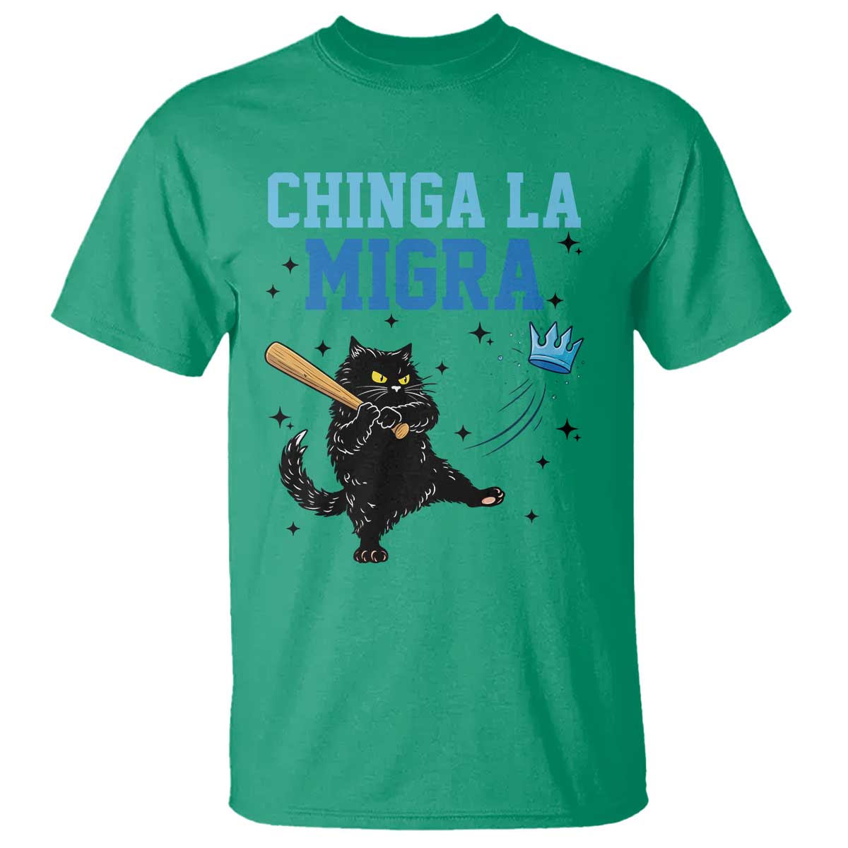 Chinga La Migra T Shirt Funny Protest Cat Minneapolis Support Gift TS12 Irish Green Print Your Wear