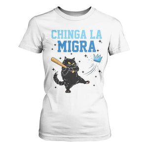 Chinga La Migra T Shirt For Women Funny Protest Cat Minneapolis Support Gift TS12 White Print Your Wear