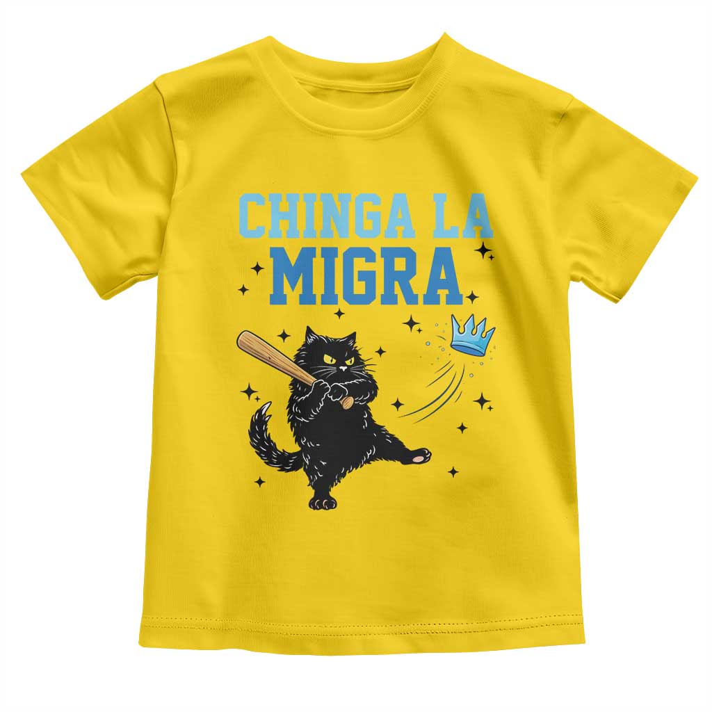 Chinga La Migra Toddler T Shirt Funny Protest Cat Minneapolis Support Gift TS12 Daisy Print Your Wear