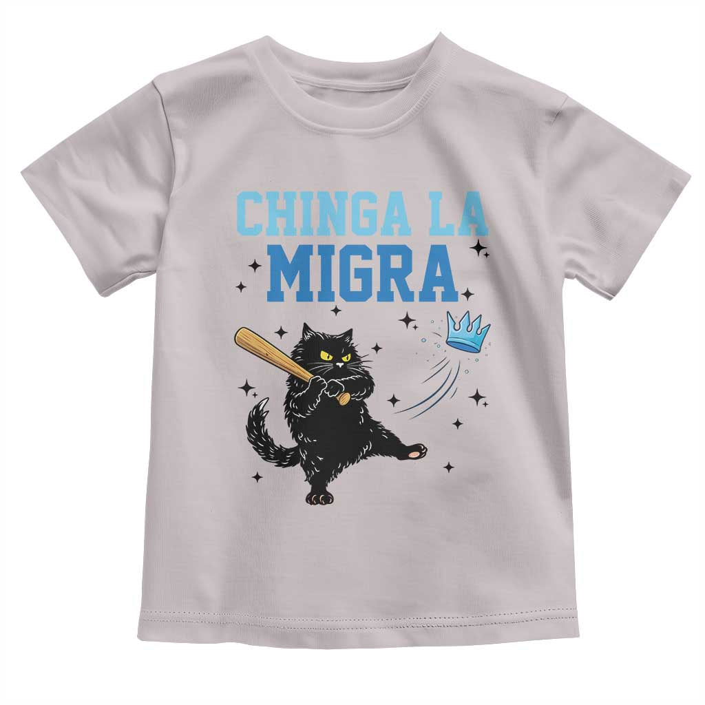 Chinga La Migra Toddler T Shirt Funny Protest Cat Minneapolis Support Gift TS12 Ice Gray Print Your Wear