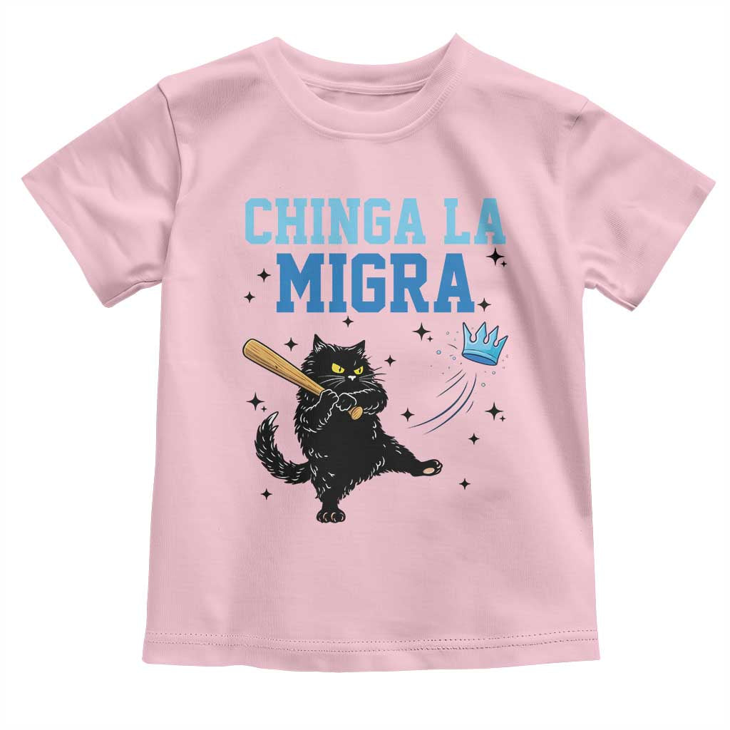 Chinga La Migra Toddler T Shirt Funny Protest Cat Minneapolis Support Gift TS12 Light Pink Print Your Wear