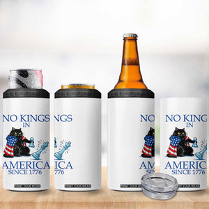 Funny Protest Chess Cat No Kings In America 4 in 1 Can Cooler Tumbler Political Humor Gift TS12 Print Your Wear