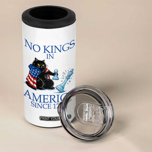 Funny Protest Chess Cat No Kings In America 4 in 1 Can Cooler Tumbler Political Humor Gift TS12 Print Your Wear