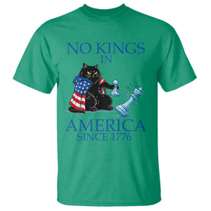 Funny Protest Chess Cat No Kings In America T Shirt Political Humor Gift TS12 Irish Green Print Your Wear