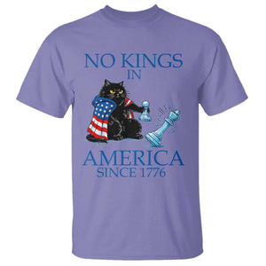 Funny Protest Chess Cat No Kings In America T Shirt Political Humor Gift TS12 Violet Print Your Wear