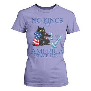 Funny Protest Chess Cat No Kings In America T Shirt For Women Political Humor Gift TS12 Violet Print Your Wear
